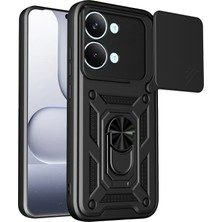 Flzdgnkr Newface Xiaomi Poco X8 Pro Max Pars Lens Yüzüklü Silikon - Siyah