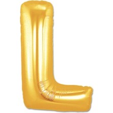 Mudanis L Harf Folyo Balon Altın Renk  40 Inç