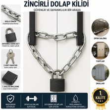 Beneficio Galvaniz Zincirli Dolap Kilidi Dayanıklı Asma Kilit Spor Salonu Yurt Okul Güvenlik Kilidi