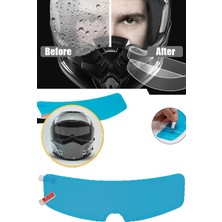 Beneficio Motosiklet Kaskı Cam Yağmur Kaydırıcı Film Kask Vizör Buhar Önler