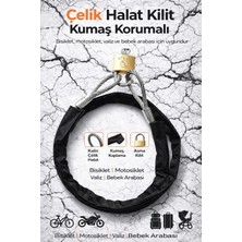 Beneficio Çelik Halat Kilit –motorsiklet Kilidi Motor Kilidi Bisiklet Kilidi (Güvenlik Kilidi)