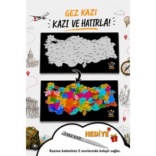 Happy Story Gez Kazı Magnet Türkiye Haritası – Kolay Kazınabilir Harita – Scratch Map – Tarvel And Scratch  –  Gezkazı