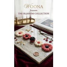 Woona Doğal Soya Wax 5'li Dekoratif Mum Seti - Şakayık ve Papatya Tasarımlı, Amber Kokulu El Yapımı Doğal Soya Wax Premium Kokulu Mum Seti