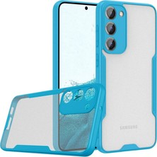 Evimdeyokyok Samsung Galaxy S23 Plus Kılıf Platin Silikon - Mavi