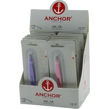 Anchor ANC-228 Cımbız 2in1 Renkli Metal Mini Tarak Uçlu