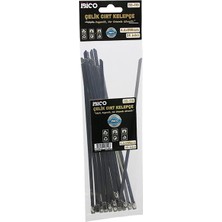 İbico Ibico İ13-110 Cırt Kelepçe 4.6X200MM 25 Adet Metal Kablo Bağı Paslanmaz Çelik