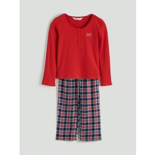 Lc Waikiki Yeni Sezon Bisiklet Yaka Ekose Kadın Pijama Takımı