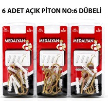 Medalyan Dl-26 Açık Piton Dübelli 6 Adet 19X70