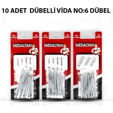 Medalyan Dl-33 Dübelli Vida 10 Adet 3.5X50