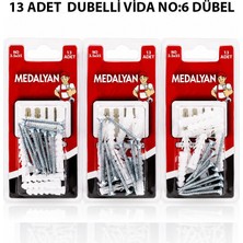 Medalyan Dl-32 Dübelli Vida 13 Adet 3.5X35