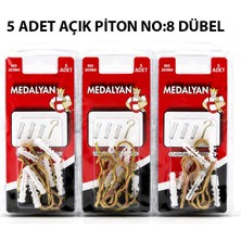 Medalyan Dl-27 Açık Piton Dübelli 5 Adet 20X80