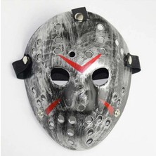 Hace Bazaar Jason Maskesi Hannibal Maskesi Metal Gümüş Renk 20X25 cm