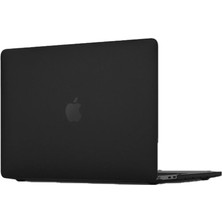 Eseno Select Macbook Pro 16.2 İnç 2021 Macbook ile Uyumlu Buzlu Koruyucu Sert Laptop Kılıfı Siyah