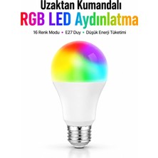 Epilons Kumanda Destekli Çok Renkli Akıllı LED Ampul