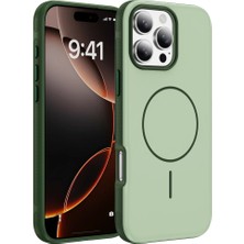ENCO Mey Ithalat®   iPhone 16 Pro Max Neksa Magsafe Kapak - Yeşil