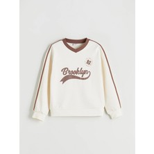 Lc Waikiki Yeni Sezon Brooklyn Baskılı Kız Çocuk Sweatshirt