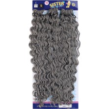 Hsc Bilişim Sister Afro Dalgası Saç - Orta Ton Gri Grey 2