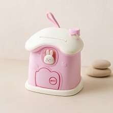 Ozkr Store Kilitli Ev Modeli Plastik Çocuk Kumbara 18X16X18 cm