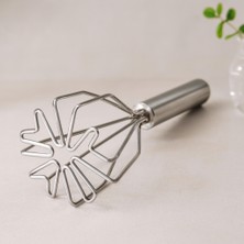 Ozkr Store Kalp Şekilli Metal Patates Ezici 26 cm (Krom Saplı, 9 cm Başlık)
