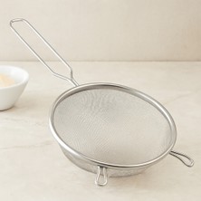 Ozkr Store Tel Süzgeç 20 cm Metal Saplı Kulaklı