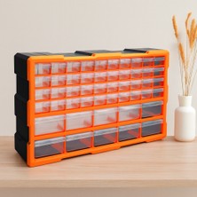 Ozkr Store 3'lü Monoblok Plastik Çekmece Seti 50L (62X15.7X36 Cm)