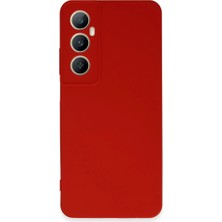 Ozkr Store Realme C65 Kılıf First Silikon - Kırmızı