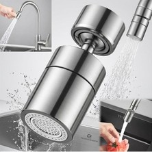 Ozkr Store SN-29317 Çift Hız Ayarlı Gümüş Renk Musluk Başlığı