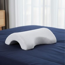 Ozkr Store % 100 Visco Kavisli Ortopedik Yıkanabilir Kumaş Kılıflı Bel Boyun Bacak Ağrıları Için Yastık