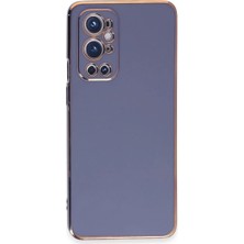 Ozkr Store One Plus 9 Pro Kılıf Volet Silikon - Mavi