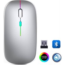 Skygo ZR215 CBA100 Rgb Gümüş Şarjlı Mouse