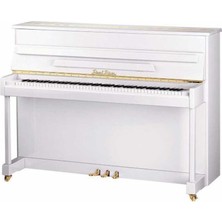 Pearl River UM115 M5 Silent Akustik Duvar Piyanosu (Parlak Beyaz)