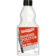Yachticon - Silikonsuz Marin Parlatıcı Cila (500 Ml): Boyamaya Engel Olmayan, Carnauba Wax Destekli Profesyonel Parlaklık!