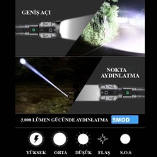 Mabelme Store 3000 Lümen Güçlü El Feneri WT-604