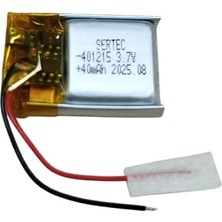 Mabelme Store Sertec 401215 3.7V 40 Mah Li-Polymer Pil (DEVRELI/1.5A)
