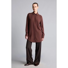 DeFacto Regular Fit Gömlek Yaka Önden Düğmeli Uzun Kollu Tunik Z3538AZ26SP