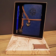 Hace Bazaar Pusula Defter ve Tükenmez Kalem Set