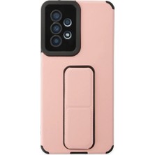Ozkr Store Samsung Galaxy A53 5g Kılıf Mega Standlı Silikon - Pudra