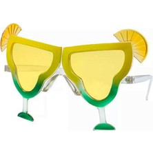 Ozkr Store Margarita Parti Gözlüğü Sarı Renk 16X8 cm