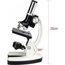 Ozkr Store Mikroskop Taşınabilir Set 28 Parça Eğitim Mikroskop Kiti 300X 600X ve 1200X Çocuklara