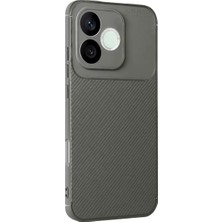 Ozkr Store Huawei Honor 600 Lite Auto Focus Karbon Kapak - Gri
