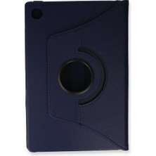 Ozkr Store Samsung Galaxy Tab A9 Plus Kılıf 360 Tablet Deri Kılıf - Lacivert