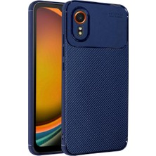 Ozkr Store Samsung Galaxy Xcover 7 Kılıf Auto Focus Karbon Kapak - Lacivert