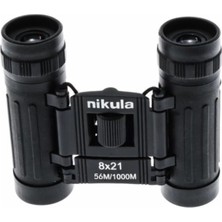 Ozkr Store 8X21 Dürbün Siyah Av Dürbünü 56M/1000M Kauçuk Kaplama