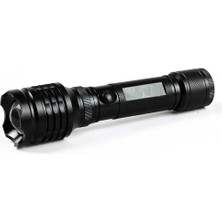 Ozkr Store Alüminyum Şarjlı Zoom'lu El Feneri F6055