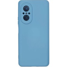 Ozkr Store Huawei Nova 9 Se Kılıf Nano Içi Kadife Silikon - Mavi