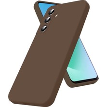 Ozkr Store Samsung Galaxy S25 Fe First Silikon - Kahverengi