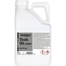 Yachticon - Şeffaf Tik Yağı (5 Lt): Ahşabınızın Doğal Dokusuna Dokunmadan Uv ve Su Kalkanı Oluşturun!