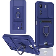 Ozkr Store Xiaomi Redmi 13C Kılıf Zuma Kartvizitli Yüzüklü Silikon - Lacivert