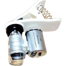 Ozkr Store Evrensel LED Işıklı Mini Cep Mikroskobu, Tüm Kameralı Telefonlar Için NO:9882W