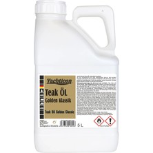 Yachticon - Tik Yağı Golden Klasik (5 Lt): Ahşap Yüzeylerinize Sıcak Altın Işıltısı ve Profesyonel Marin Kalkanı!